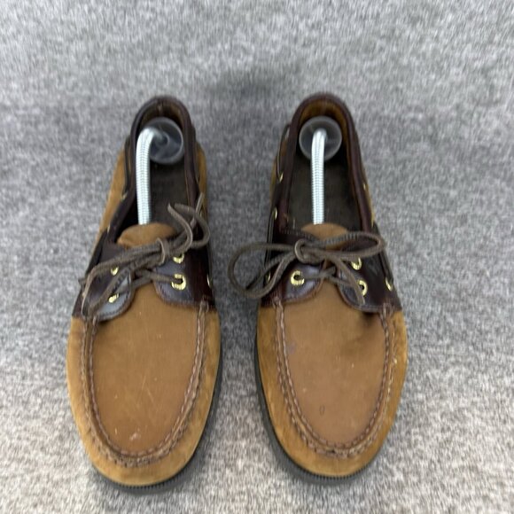 ✅Sperry Authentic Original A/O Boat Shoe Mens 10.5 Wide 2 Eye Brown Buck Leather - Picture 6 of 11
